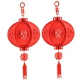 thumbnail image 3 of IFANLANDOR 2pcs Felt Lanterns Red New Year Decorations for Holiday Atmosphere Creation, 3 of 5