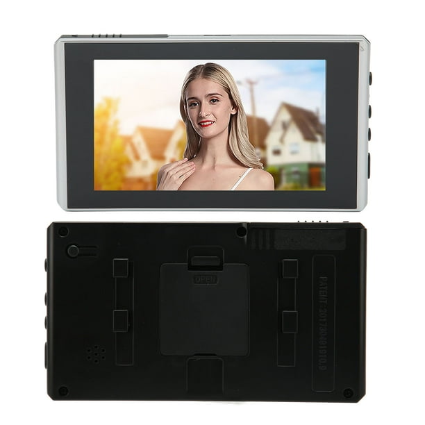 Visor de Puerta Digital de 45 Pulgadas 1080P HD Cámara de Video Inteligente Timbre Mirilla con 2MP Gran Angular de 135 Detección de Cuerpo Humano Batería de 2500 Mah