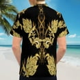 thumbnail image 6 of High Quality Hawaiian Shirts for Men Short Sleeve Aloha Beach Shirt Floral Summer Casual Button Down Shirts Blouses HICDCD, 6 of 7