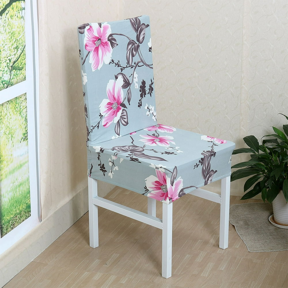 Piccocasa 4 Piece Polyester Stretch Dining Chair Covers Easily Washable
