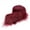 Burgundy, variant on Shaggy Mohair Faux Fur Fabric Strips Ribbon, Pre Cut Roll, 2" Wide by 60" Long - Latte