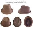 thumbnail image 4 of SILVERFEVER Pinstripe Fedora Men's Women's Thin Brim Trbly Hat Gangster Gatsby Costume Hats, 4 of 7