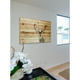 thumbnail image 3 of "Inquisitive Deer" Painting Print on Natural Pine Wood, 3 of 7