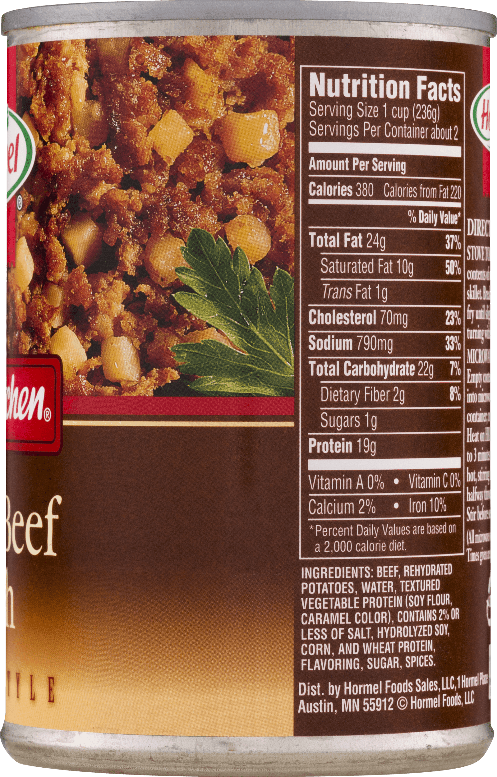 Hormel Mary Kitchen Roast Beef Hash, 15 oz Can