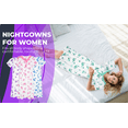 thumbnail image 2 of JEFFRICO Womens Nightgowns Sleepwear Soft Pajama Dress Nightshirts Plus Size, 2 of 6