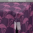 thumbnail image 4 of Flamingo Dog Crate Cover, Aloha Themed Pattern with Detailed Outline Exotic Birds Repetition, Easy to Use Pet Kennel Cover Small Dogs Puppies Kittens, 7 Sizes, Plum and Pink, by Ambesonne, 4 of 6