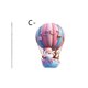 thumbnail image 2 of Decoraciones de Navidad Del Coche Papá Noel Paracaídas de Globo de Aire Caliente Colgante de Llavero de Coche Acrílico 2D, 2 of 3