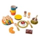 thumbnail image 2 of Platos y vajilla de madera para jugar, juego de vajilla de juguete, tazas de té, coordinación mano-ojo para niños de 3, 4, 5 y 6 años, accesorios,, 2 of 9