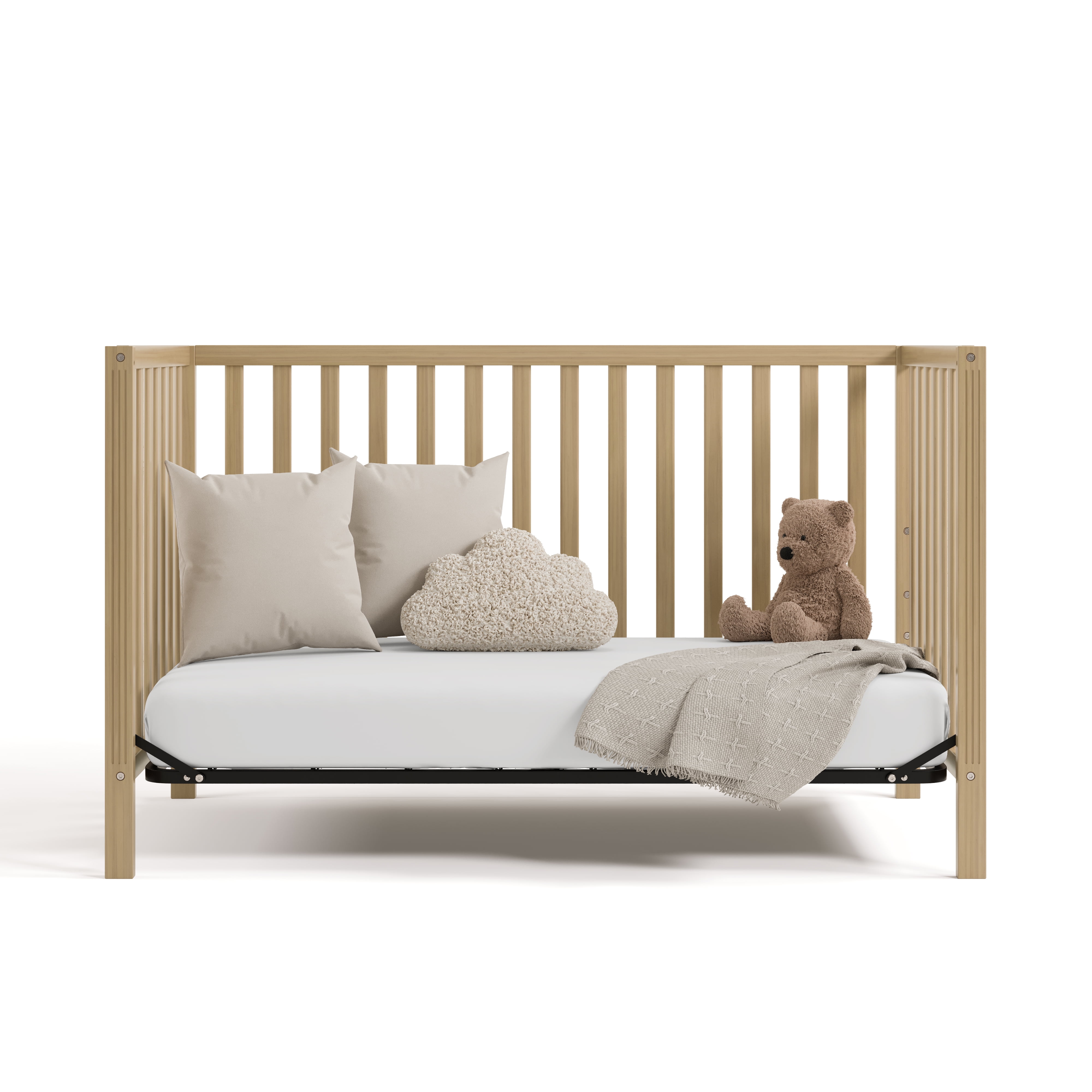 Storkcraft Morningside 5-in-1 Convertible Baby Crib, Driftwood