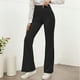 thumbnail image 2 of Pantalones de yoga acampanados para mujer con bolsillo trasero: cintura alta, moldean la silueta, tejido elástico para hacer ejercicio y llevar a diario, 2 of 5