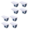 thumbnail image 4 of 8Pcs Blue Hips Round Pulley for Storage Box Household Use 2.0x1.0in Self Adhesive Casters, 4 of 9