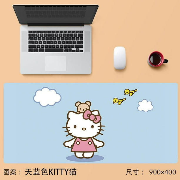 Sanrios-alfombrilla de ratón grande de dibujos animados de Anime, alfombra de ratón para juegos, alfombrilla de teclado de ordenador, almohadillas de mesa, Cinnamoroll Kuromi kawaii
