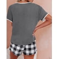thumbnail image 5 of Ekouaer Women Pajama Set Casual Short Set, 5 of 6