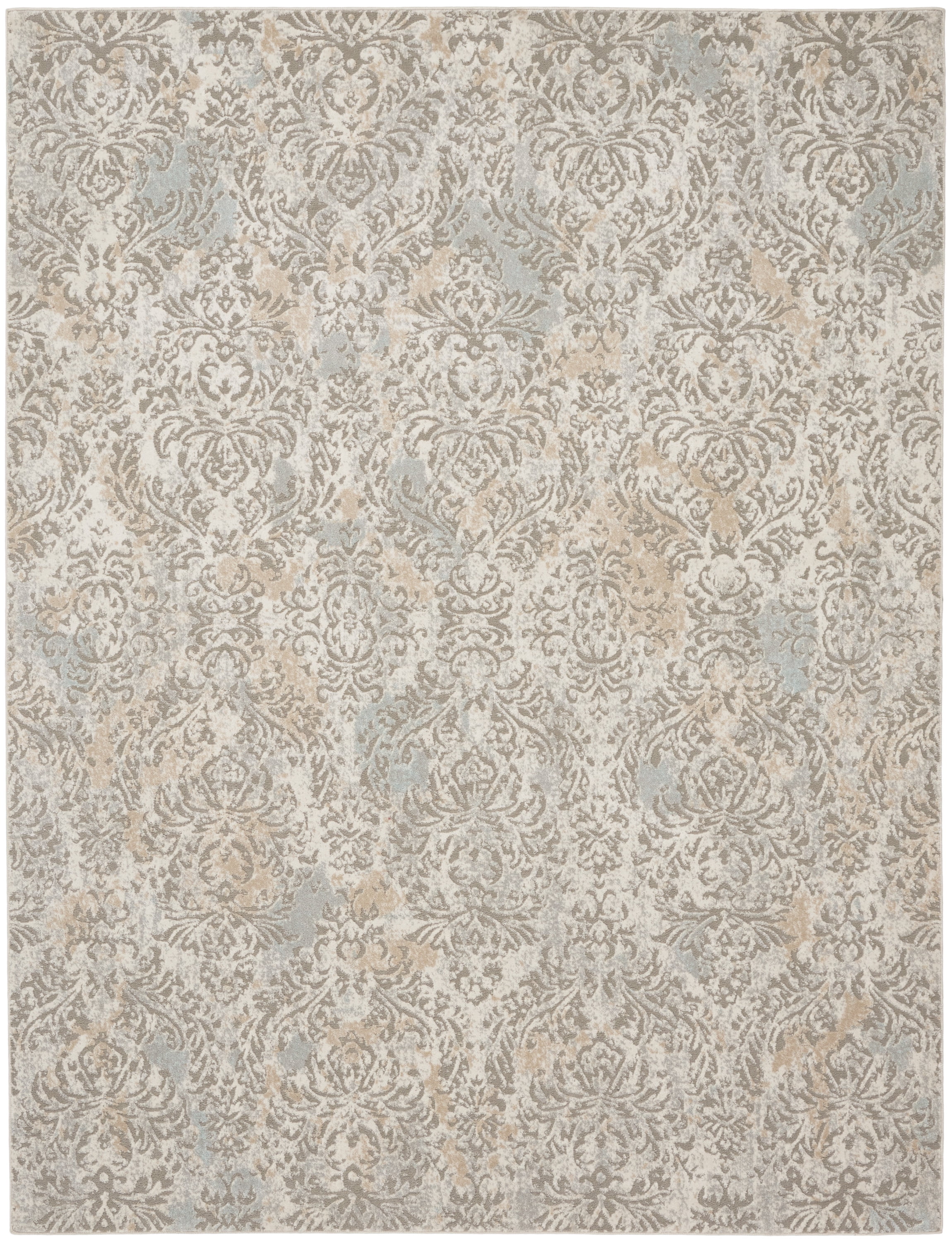 Nourison Soma Modern French Country Grey/Ivory 9' x 12' Area Rugs