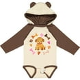 thumbnail image 3 of Inktastic Cute Puppy Valentine with Hearts and Bones Boys or Girls Long Sleeve Baby Bodysuit, 3 of 5