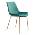 thumbnail image 1 of Zuo 101767 Chaise de Salle à Manger Tony & 44; Vert & Or - Lot de 2, 1 of 11