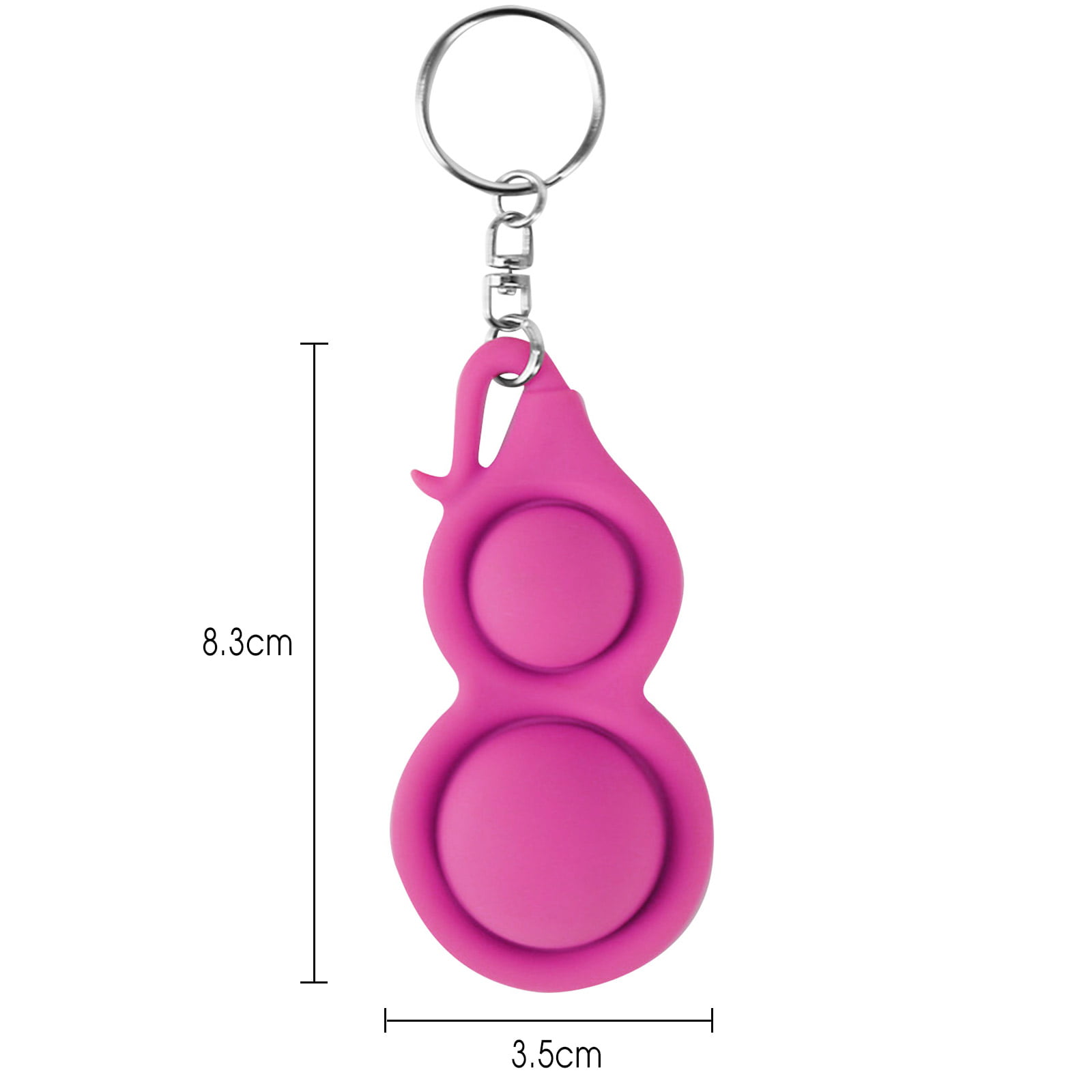 Jocestyle Mini Key Chain Pendant Stress Reliever Autism Squeeze Fidget Toys  (Pink)