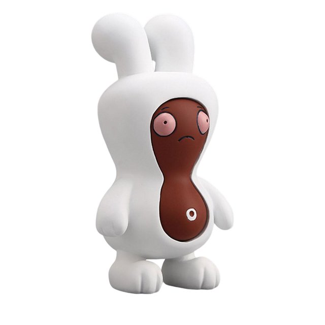 Estatua de conejito Sunnimix Decoración de maní Resina 18,5 cm x 16 cm
