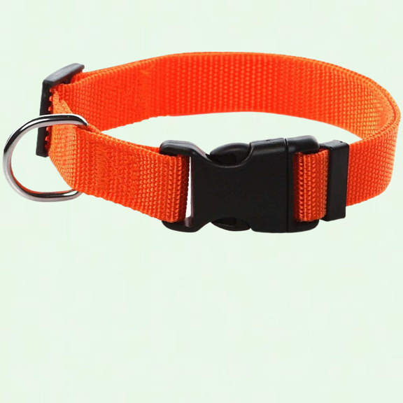 Adjustable Durable Nylon Dog Collar for Medium Large Dogs, 3/4 Inch Wide