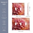 thumbnail image 3 of 2 Gang Light Switch Cover Plate Beautiful Dahlia Flower Wall Plate Decorate Electrical Outlet Cover Plates 4.56”x4.48”, 3 of 8