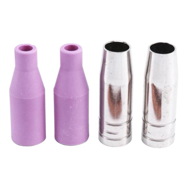 4 Uds Boquilla Cerámica Escudo Taza Afortunado Sencillez para Soplete de Soldadura