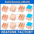thumbnail image 5 of Tiny Copper Heatsink 6x6x5mm With Thermal Pad Little Smallest Heat Sinks Cooler Radiator For Orange Pi 5 With Thermal Pad 8pcs, 5 of 5