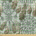 thumbnail image 2 of Ambesonne Bohemian Fabric by the Yard Upholstery, Dreamcatcher Pencil Print, 2 Yards, Pale Brown and Dark Grey, 2 of 5