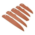 thumbnail image 3 of Uxcell PU Leather Chef Knife Sheath Cover Sleeves Knives Edge Guard, Brown 5 in 1 Set, 3 of 5