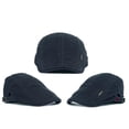 thumbnail image 4 of Grid Pattern Retro Autumn Winter Cotton Men Flat Peaked Cap Newsboy Hunting Hat, 4 of 10
