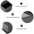 thumbnail image 4 of Mini Muffin Pan Toast Square Loaf Bread Mould Baking Bread Tin with Lid Bread Pan Loaf Pan, 4 of 6