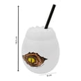 thumbnail image 3 of Vaso con Popote Jurassic World de Plástico Diseño de Huevo de Dinosaurio Blanco 510 ml, 3 of 4