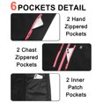 thumbnail image 5 of Women's Lightweight Fleece Softshell Vest Windproof Sleeveless Jacket Outerwear with Zipper Pockets Black XS, 5 of 8