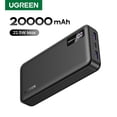 thumbnail image 2 of Banco de energía UGREEN 20000/10000mAh PD 20W, carga rápida, portátil, para iPhone 16, 15 Pro Max, batería externa para teléfono Xiaomi, 2 of 5