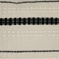 thumbnail image 5 of Northlight 20" White and Black Handloom Woven Outdoor Square Throw Pillow, 5 of 5
