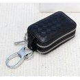 thumbnail image 4 of Estuche para llavero de cuero genuino unisex con cremallera para coche, 4 of 5