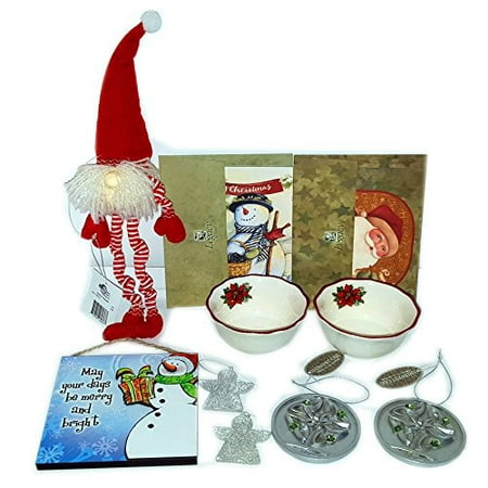  Christmas  Holiday  Decor  Ornaments Cards Gift Bundle  5 