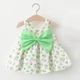 thumbnail image 4 of YunPes Girls Bow Suspender Dress Baby Girl Printed Bow Dress Fashion Cute Sweet Comfortable Solid Dresses for Little Girls, 4 of 4