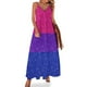 thumbnail image 1 of Vestido sin mangas con fondo de bandera del orgullo bisexual con purpurina sintética vestidos para mujer vestido de verano mujer 2024 Ropa de mujer, 1 of 7