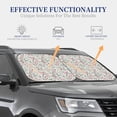 thumbnail image 3 of Goofa Fairy Floral Pattern 2 Piece Car Windshield Sun Shade Foldable | Front Windshield Shade for Sun, Heat and UV Rays | Sunshade for Car Front Window-Medium, 3 of 7