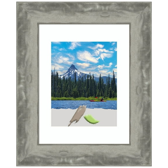 Waveline Silver Narrow Picture Frame, Photo Frame, Art Frame
