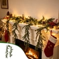 thumbnail image 2 of 2026 Christmas Indoor Home Decor Artificial Green Plants Pines And Imitation Rattan Christmas Home Dining Table Green Plants Decoration Window Ornaments, 2 of 5