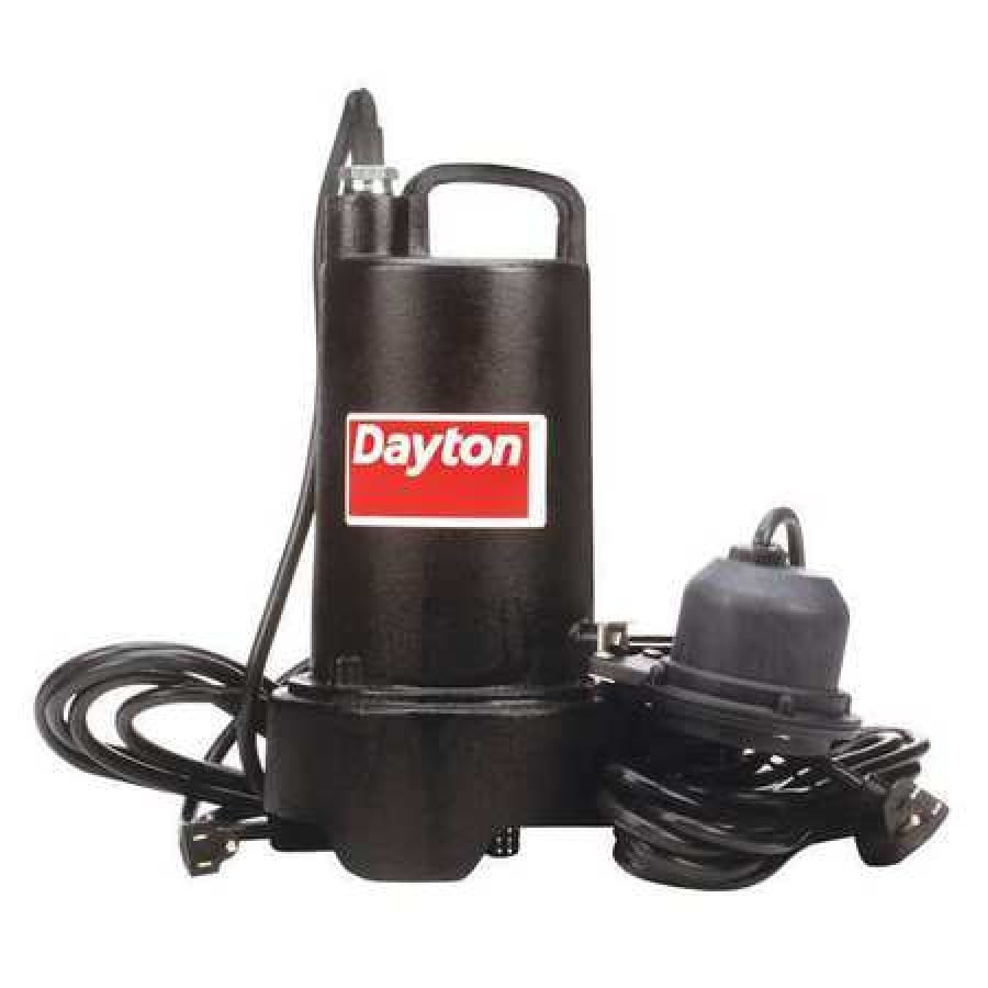 DAYTON 3BB79 1/2 HP 11/2" F Submersible Sump Pump 120V AC Diaphragm