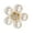 Pearl Flower 1, variant on Elegant Pearls Floral Brooch With Alloy Base And Sparkling Crystal Accents Butterfly Lapel Pin Charm For Women Gift