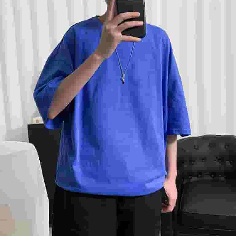 Blue Shirts Men Men'S Oversized T-Shirt Lifestyle Apparel Blue Shirts Men Men'S Oversized T-Shirt Lifestyle Apparel