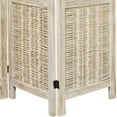 thumbnail image 3 of Oriental Furniture 5 1/2 ft. Tall Bamboo Matchstick Screen - White - 3 Panel, 3 of 3