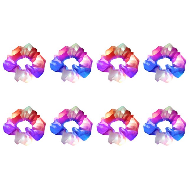 EeaseMX 8 diademas LED para el pelo, accesorios para el pelo, tocados luminosos, cuerda para el pelo