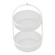 thumbnail image 4 of Cesta de frutas de doble capa, versátil y decorativa, soporte de metal para almacenar frutas. blanco, 4 of 8