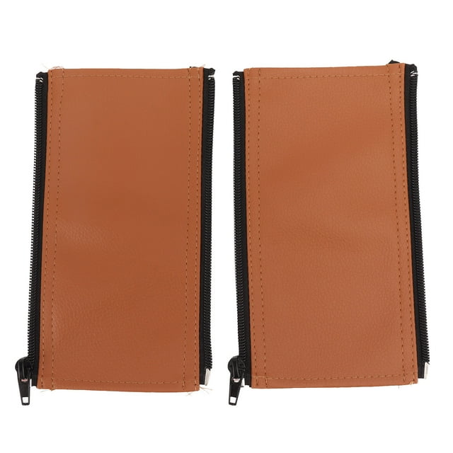 Protector de mango de cochecito, 2 piezas Funda de mango de cochecito Funda de cuero de PU para cochecito Funda de cuero resistente y resistente
