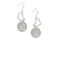 thumbnail image 2 of Delight Jewelry Stainless Steel In all things Give Thanks Disc - Open Heart French Earrings, 2 of 4