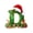 D, variant on Acrylic Alphabet Christmas Ornament, Individual Letter Hanging Decoration for Holiday Tree, Personalized Initial Pendant for Indoor Home Decor